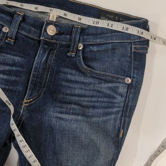 rag & bone Justine Crop Jeans in PrestonLamb Leather Lace Up size 27 - Picture 8 of 11